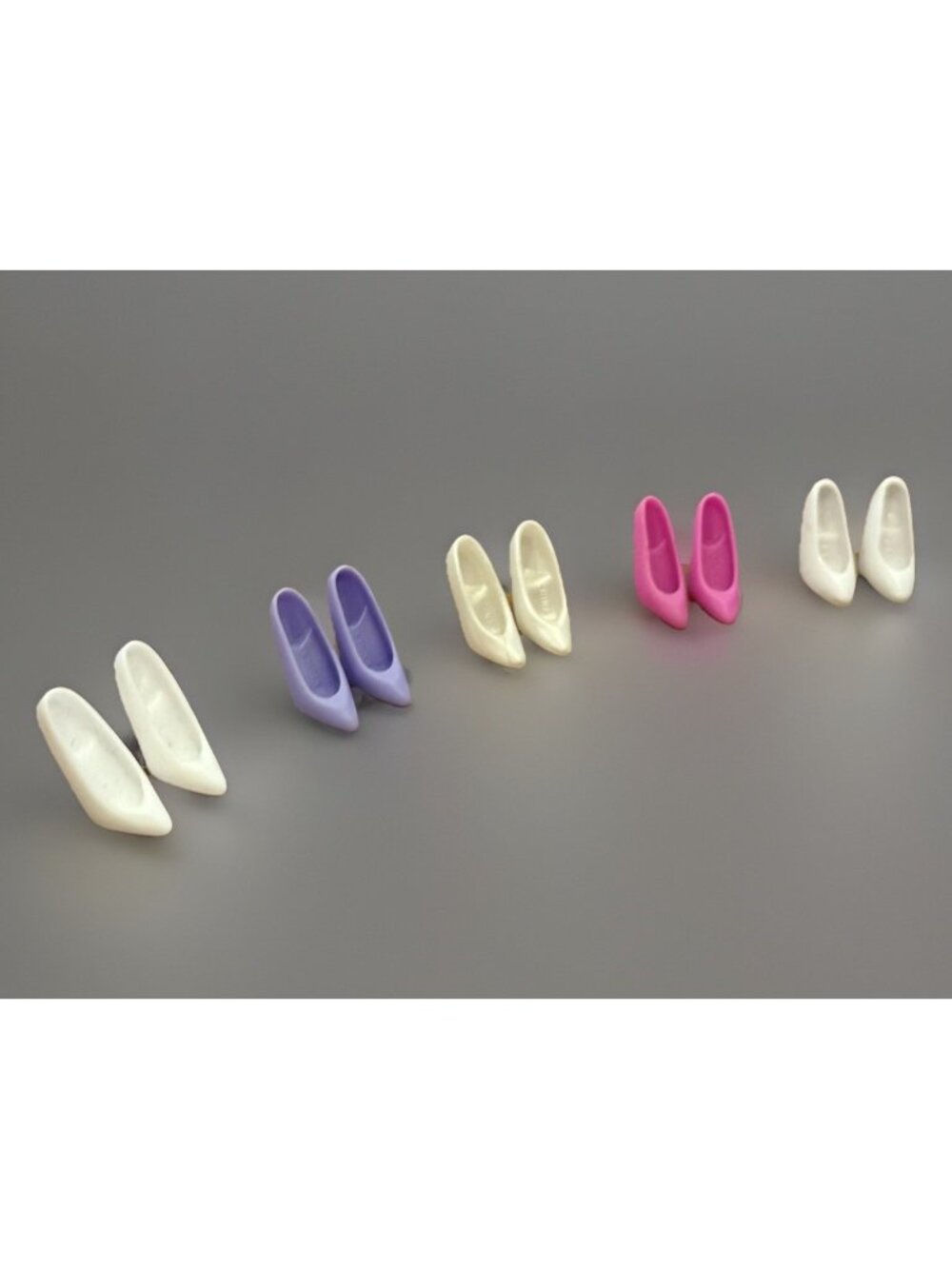 BARBIE Superstar Era High Heels Fuchsia, Light Purple & Pearl White Pumps Shoes